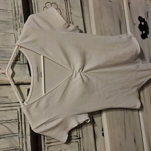 American Eagle Outfitters White XL Body shirt snap crotch.